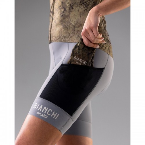 BIANCHI PANTALONCINO CON BRETELL DONNA